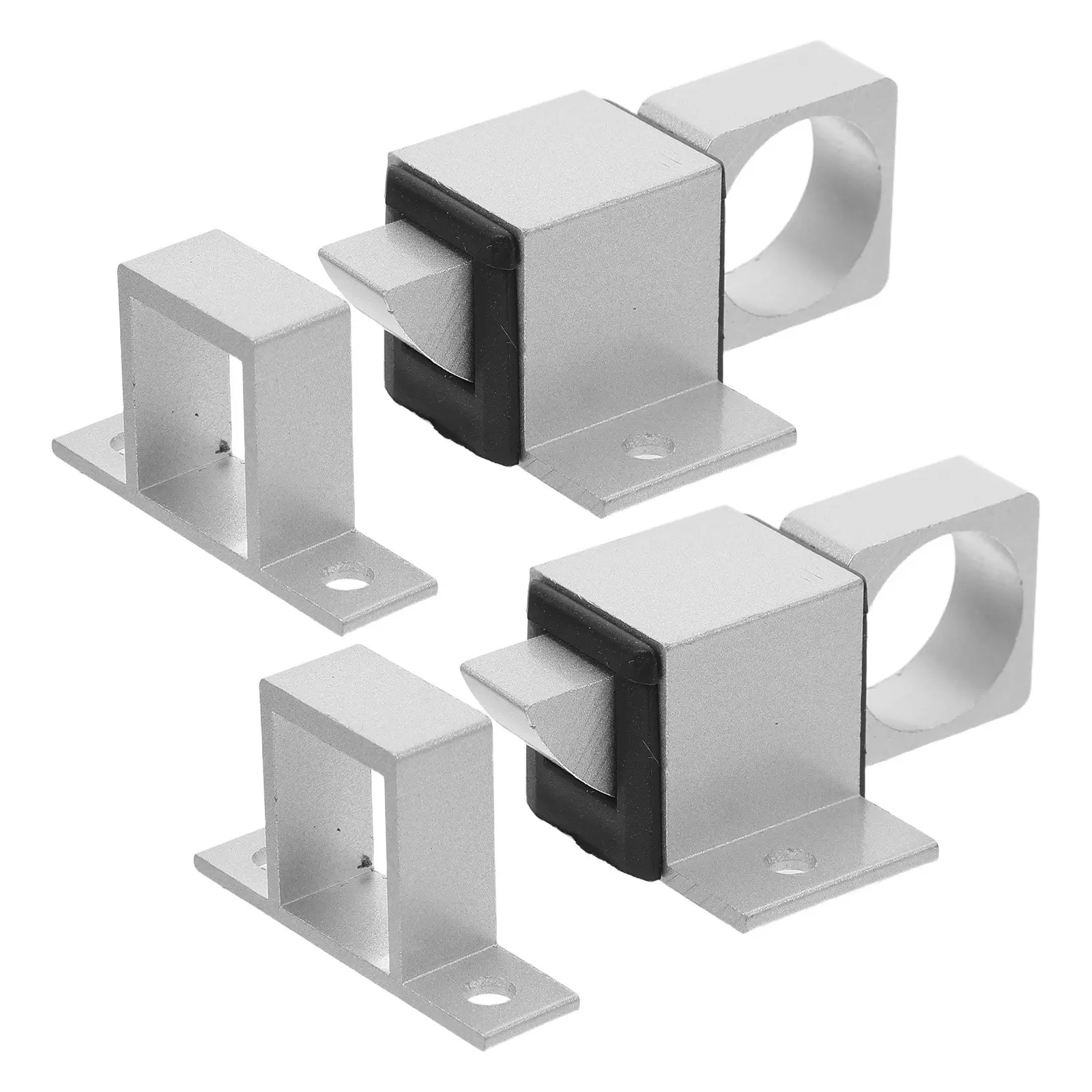 Комплект из 4 автоматических пружинных защелок из алюминиевого сплава, самозакрывающиеся, для дверей, ворот, окон, шкафов, усиленные, механизм безопасности
Комплект из 4 автоматических пружинных защелок из алюминиевого сплава, самозакрывающиеся, для дверей, ворот, окон, шкафов, усиленные, механизм безопасности