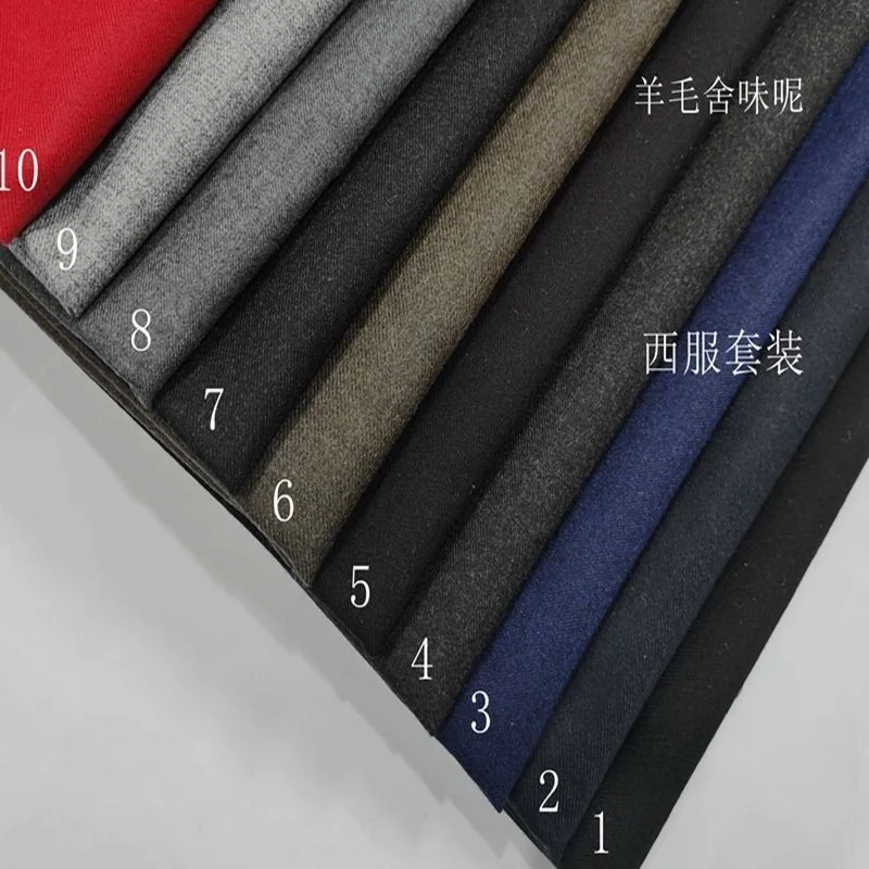 Solid color dark black clothing fabric autumn and winter suit pants skirt
Solid color dark black clothing fabric autumn and winter suit pants skirt