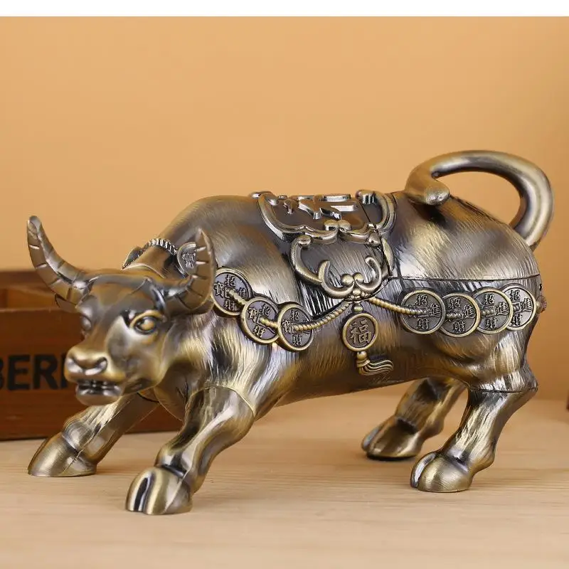 Zinc Alloy Bull Ashtray Home Office Decorative Windproof with Cover Cigar Desktop Storage Box
Zinc Alloy Bull Ashtray Home Office Decorative Windproof with Cover Cigar Desktop Storage Box