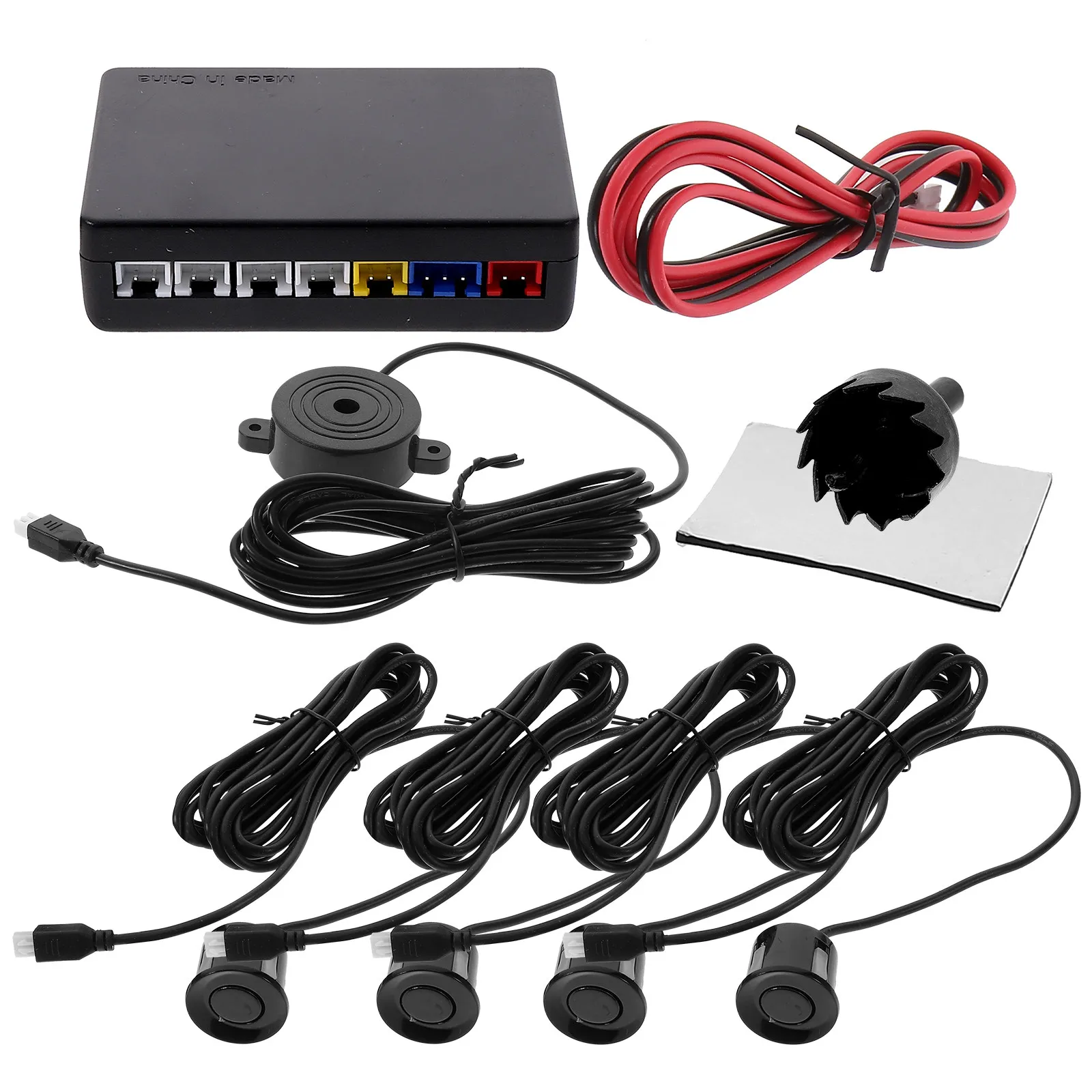 4-Piece Rubber-Shielded Parking Sensor System for Metal Steel Bumpers Reversing Radar Automotive Backup Alarm Approved
4-Piece Rubber-Shielded Parking Sensor System for Metal Steel Bumpers Reversing Radar Automotive Backup Alarm Approved