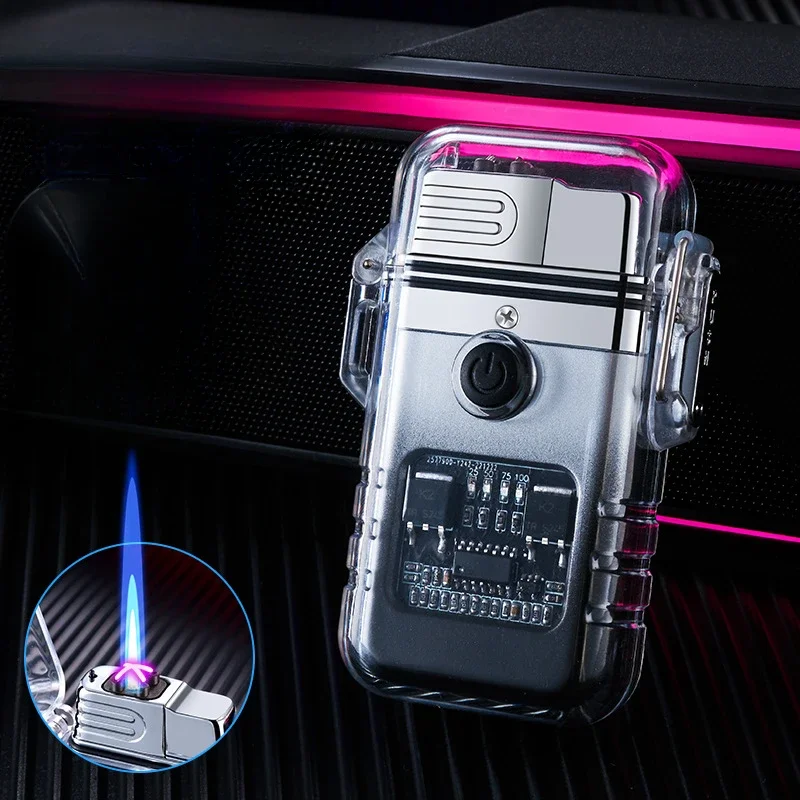 Plasma Lighter Waterproof Windproof Lighter Butane Gas Turbine Electric Transparent ARC USB Rechargeable Lighter Outdoor Camping
Plasma Lighter Waterproof Windproof Lighter Butane Gas Turbine Electric Transparent ARC USB Rechargeable Lighter Outdoor Camping