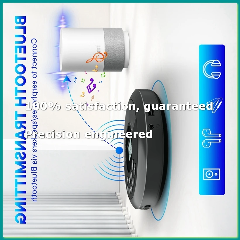 Портативный Bluetooth CD-плеер с функцией зарядки, двумя динамиками и наушниками, MP3-плеер, серый-A86Z
Портативный Bluetooth CD-плеер с функцией зарядки, двумя динамиками и наушниками, MP3-плеер, серый-A86Z