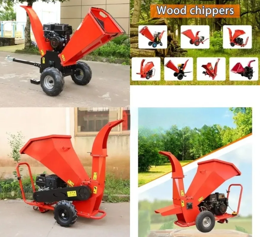 Portable Petrol/ Wood Chipper Shredder,Multi-Function Household Branch Crusher for Dry/Wet Branches, Garden&Farm
Portable Petrol/ Wood Chipper Shredder,Multi-Function Household Branch Crusher for Dry/Wet Branches, Garden&Farm