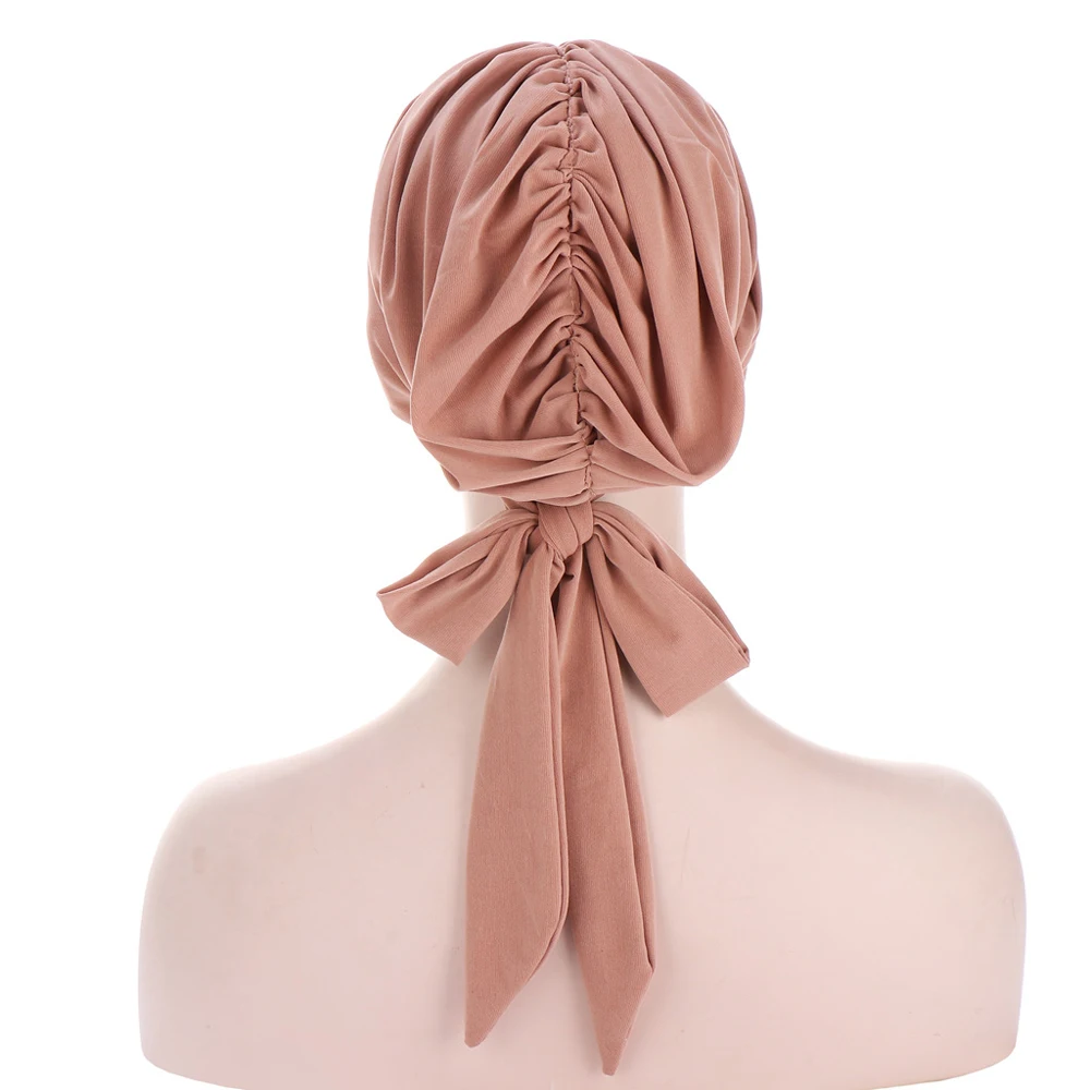 Muslim Hijab Turban Pre-Tied Underscarf Women Chemo Cap Long Tail Head Scarf Bonnet Beanie Islamic Headwear Wrap Solid Color Cap
Muslim Hijab Turban Pre-Tied Underscarf Women Chemo Cap Long Tail Head Scarf Bonnet Beanie Islamic Headwear Wrap Solid Color Cap