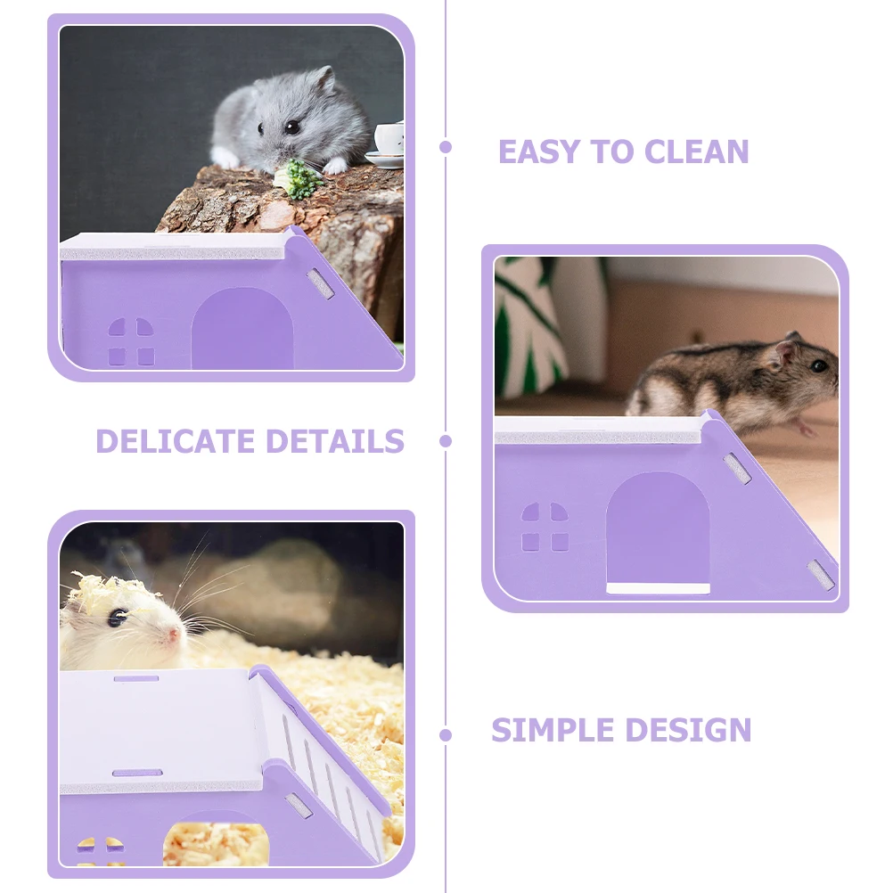 2Pcs Practical Hamster Villa Good Sleep Environment Enough Space For Activities Decorative Rat Hideout
2Pcs Practical Hamster Villa Good Sleep Environment Enough Space For Activities Decorative Rat Hideout