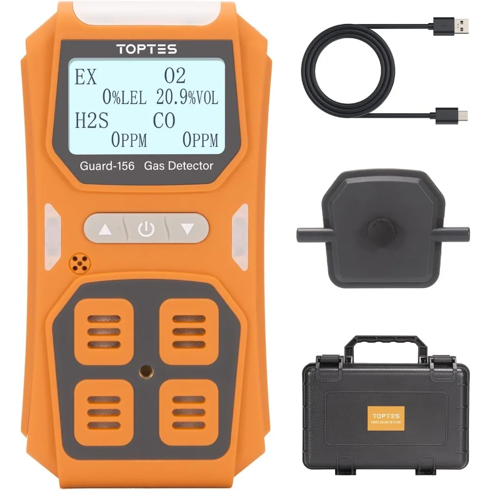 Guard-156 4-газовый монитор, мультидетектор газа для H2S, CO, LEL и O2, тройной режим тревоги (визуальная, вибрация, звук)
Guard-156 4-газовый монитор, мультидетектор газа для H2S, CO, LEL и O2, тройной режим тревоги (визуальная, вибрация, звук)