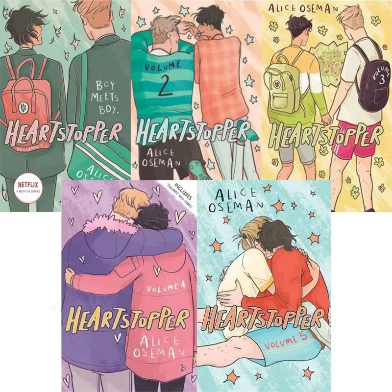 Comic Novel Books Heartstopper Series Volume 1-5 Books Set By Alice Oseman Anime Sleeves Books in English To Read Romance Storys
Comic Novel Books Heartstopper Series Volume 1-5 Books Set By Alice Oseman Anime Sleeves Books in English To Read Romance Storys