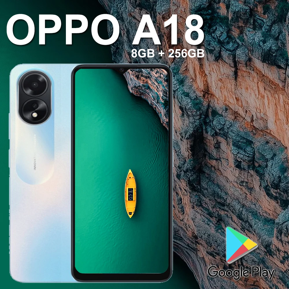 OPPO A18 8GB+256GB Mediatek Helio G85 system 5000mAh long battery life original smart phone EU/US/UK specifications are optional
OPPO A18 8GB+256GB Mediatek Helio G85 system 5000mAh long battery life original smart phone EU/US/UK specifications are optional