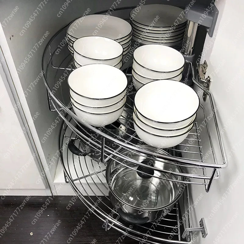 Cabinet Corner Basket 180 Degree Kitchen 270 Degree Basket Stainless Steel Rotating Double-layer Rack
Cabinet Corner Basket 180 Degree Kitchen 270 Degree Basket Stainless Steel Rotating Double-layer Rack