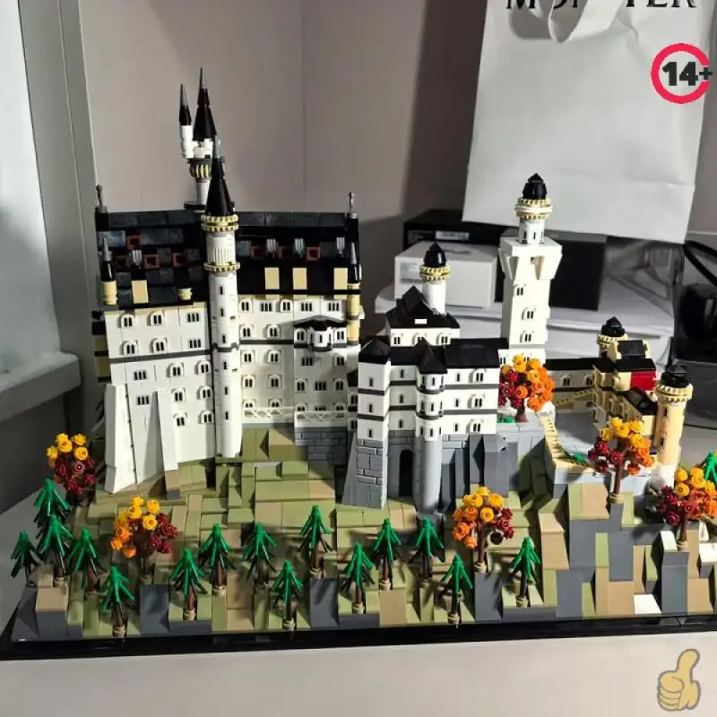 2026 NEW promotional Neuschwanstein Castle Architectural Model Kit European Forest landscape Building blocks Gifts for Adults
2026 NEW promotional Neuschwanstein Castle Architectural Model Kit European Forest landscape Building blocks Gifts for Adults