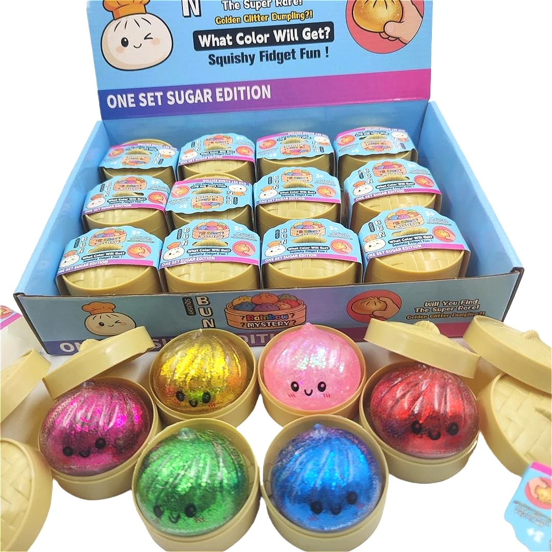 New Glitter Dumpling Glitter Dumpling Squishy with Box Dumplings Sensory Squeeze Toy for Stress Relief
New Glitter Dumpling Glitter Dumpling Squishy with Box Dumplings Sensory Squeeze Toy for Stress Relief