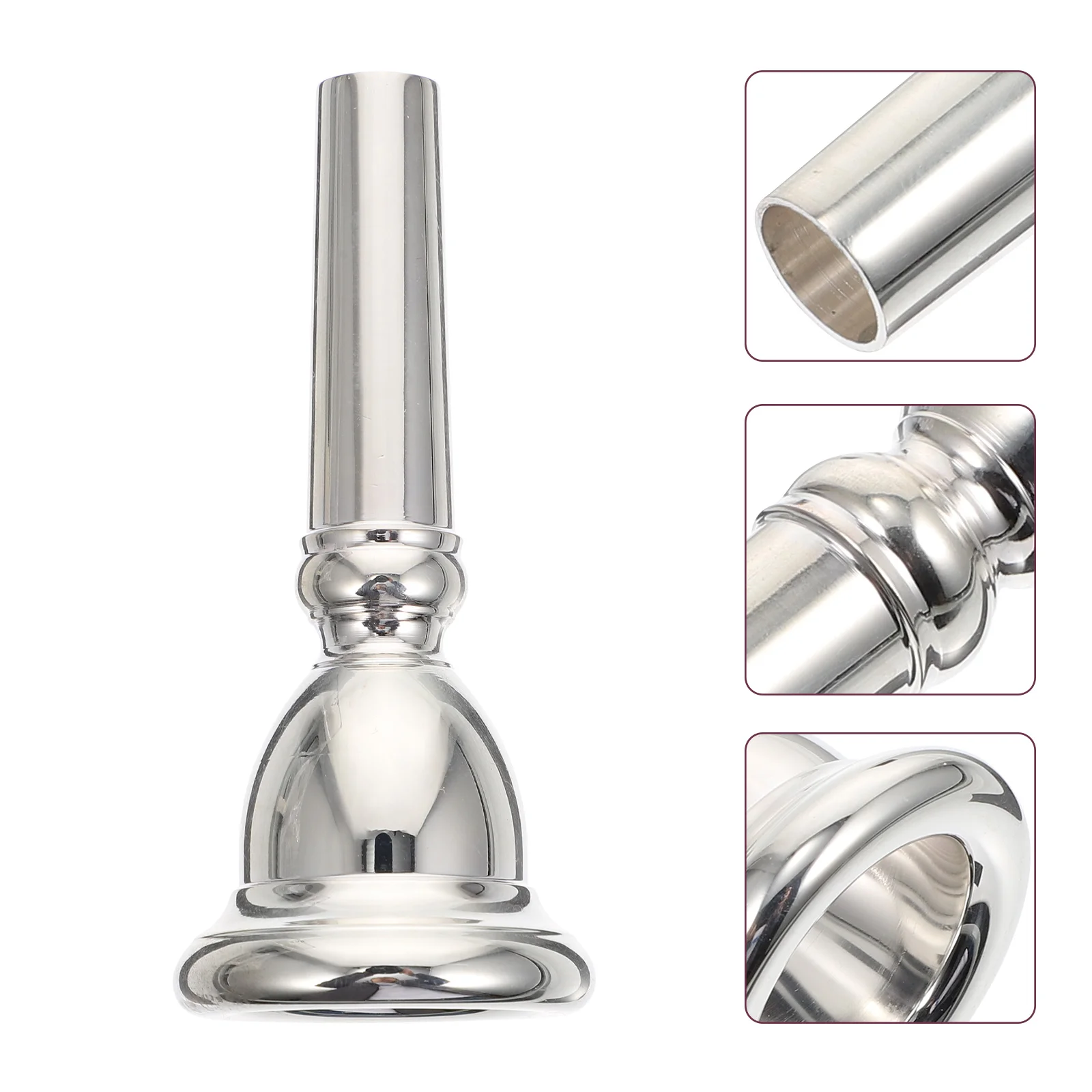 Euphonium Mouthpiece Elegant Professional Accessories Accessory for Beginners Silver Musical Instruments Supply Student
Euphonium Mouthpiece Elegant Professional Accessories Accessory for Beginners Silver Musical Instruments Supply Student