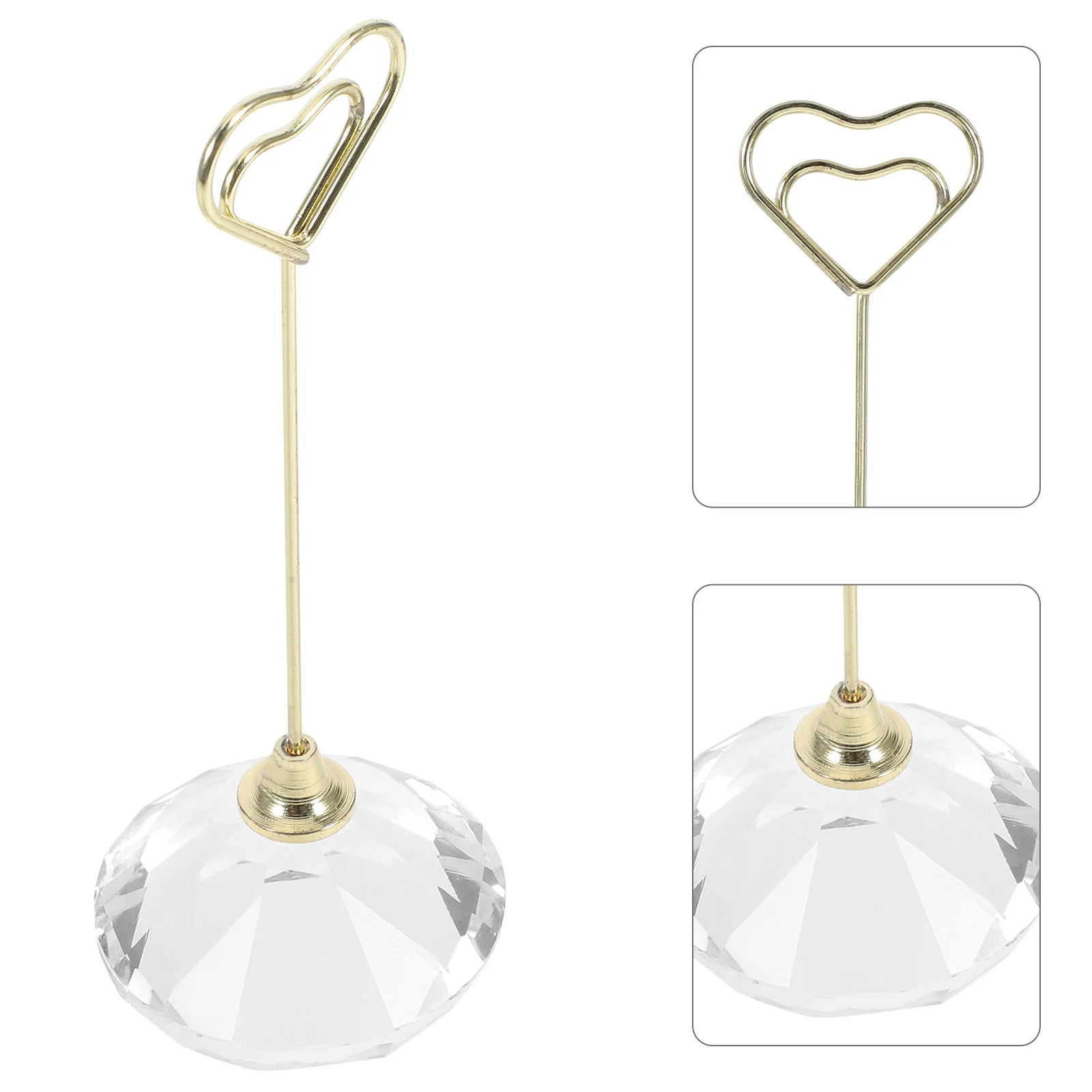 Crystal Photo Clip Decorative Table Number Stand Heart Note Holder Cute Memo Clamp for Wedding Office Desk Decor
Crystal Photo Clip Decorative Table Number Stand Heart Note Holder Cute Memo Clamp for Wedding Office Desk Decor