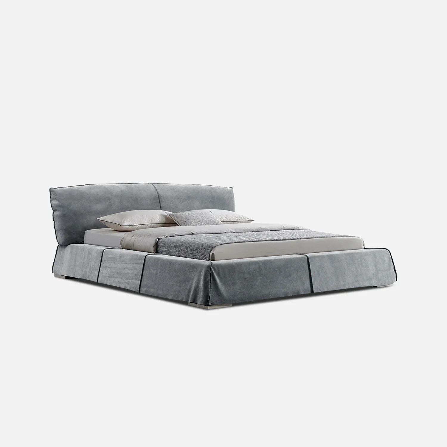 Modern Wooden Frame Fully Padded Bedroom Italian Bed Furniture Set Luxurious Headboard Extra Large Double Bed Set Villa
Modern Wooden Frame Fully Padded Bedroom Italian Bed Furniture Set Luxurious Headboard Extra Large Double Bed Set Villa