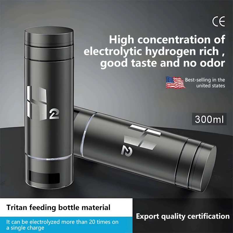 Rechargeable Hydrogen Water Bottle SPE PEM Tech 9000ppb Hydrogen Rich Water Ionizer Bpa Free Molecular Hydrogen Water Generator
Rechargeable Hydrogen Water Bottle SPE PEM Tech 9000ppb Hydrogen Rich Water Ionizer Bpa Free Molecular Hydrogen Water Generator