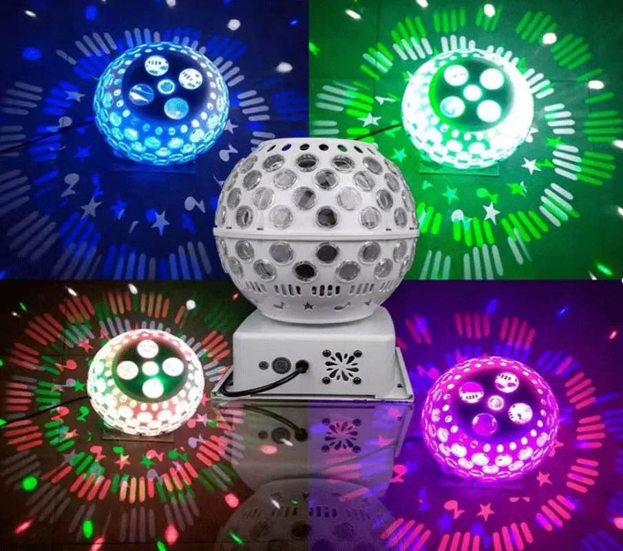 Crystal Magic Ball LED Family Party Lights RGB Laser Projector Sound Control DMX Rotating Light For Disco Christmas DJ Bar KTV
Crystal Magic Ball LED Family Party Lights RGB Laser Projector Sound Control DMX Rotating Light For Disco Christmas DJ Bar KTV
