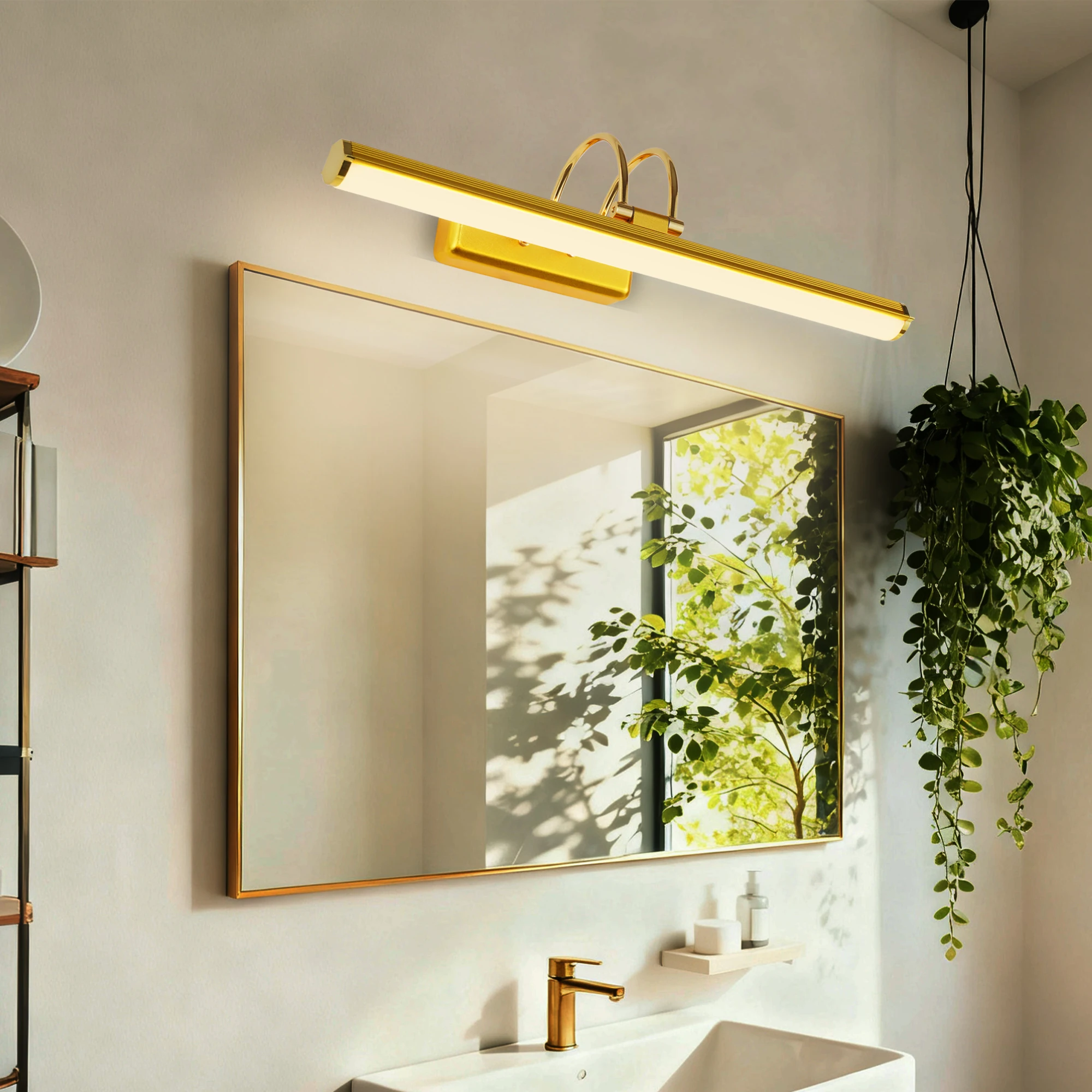 Golden Wall Lamp 42cm Bedroom Mirror Led Wall Light Surface mounted AC90-260V Hardwired Wall Sconce Acrylic Picture Light
Golden Wall Lamp 42cm Bedroom Mirror Led Wall Light Surface mounted AC90-260V Hardwired Wall Sconce Acrylic Picture Light