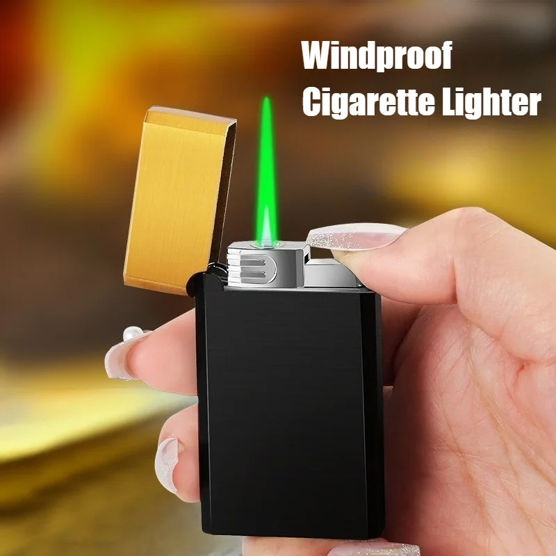 Newest Metallic Sound Green Flame Windproof Lighter Cigar Igniter Novel Open Fire Smoke Cigarette Lighters & Smoking Accessories
Newest Metallic Sound Green Flame Windproof Lighter Cigar Igniter Novel Open Fire Smoke Cigarette Lighters & Smoking Accessories
