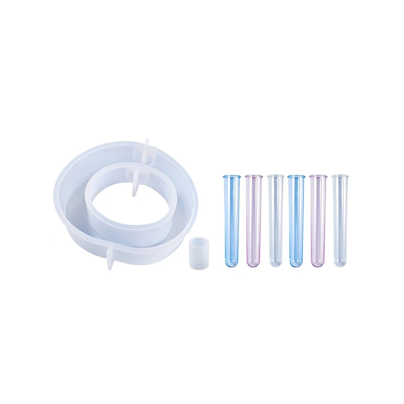 Resin Mold For Epoxy Vase Silicone Mold Resin Casting Mold With 6 Test Tubes For Resin Home Office Garden Decoration
Resin Mold For Epoxy Vase Silicone Mold Resin Casting Mold With 6 Test Tubes For Resin Home Office Garden Decoration