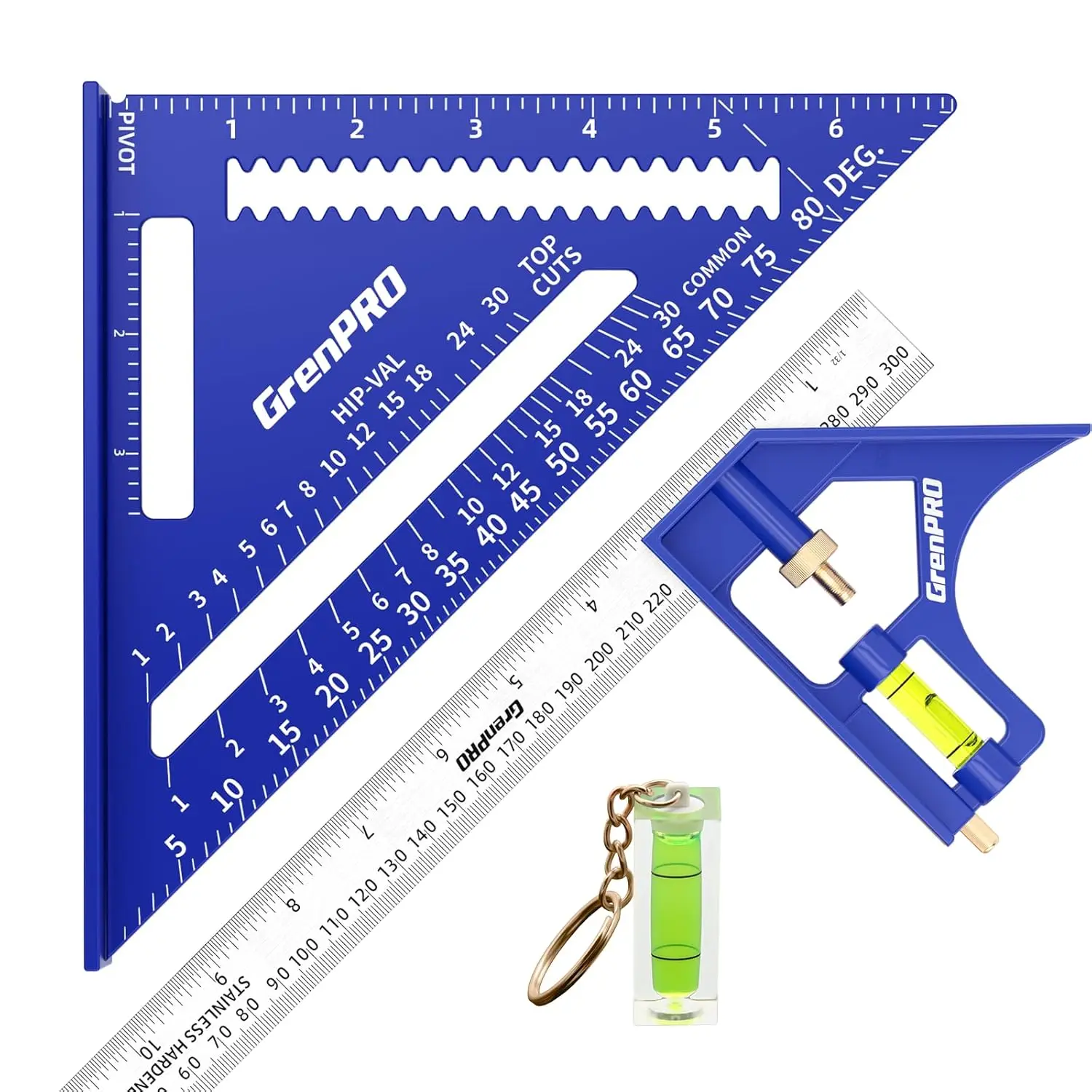 Combination Square Woodworking Ruler 7 inch, 12 inch Square Ruler with Protractor and 2-in-1 Pencil
Combination Square Woodworking Ruler 7 inch, 12 inch Square Ruler with Protractor and 2-in-1 Pencil