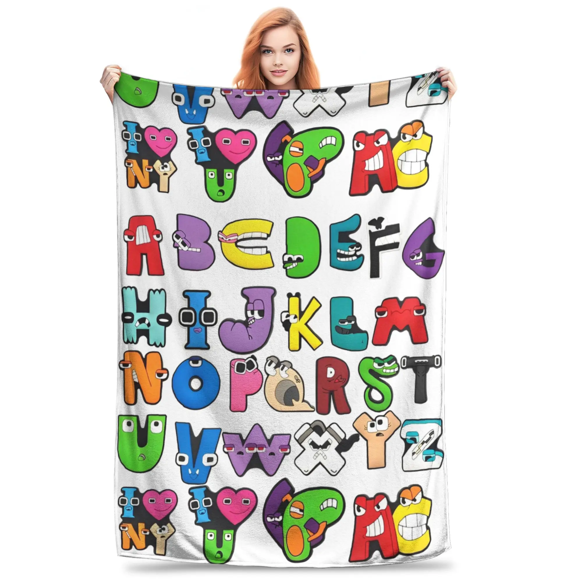 Alphabet Lore Blanket Cover Fleece Letters Warm Throw Blanket for Bedroom Sofa Bedroom Quilt
Alphabet Lore Blanket Cover Fleece Letters Warm Throw Blanket for Bedroom Sofa Bedroom Quilt