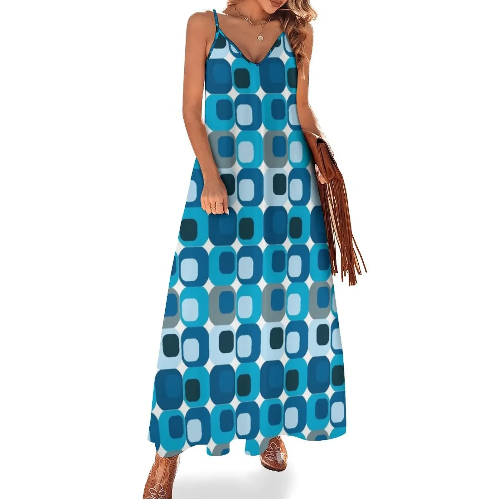 Shades of Blue Retro Abstract Sleeveless Dress women's clothing summer 2025 novelties women's summer jumpsuit Dress
Shades of Blue Retro Abstract Sleeveless Dress women's clothing summer 2025 novelties women's summer jumpsuit Dress