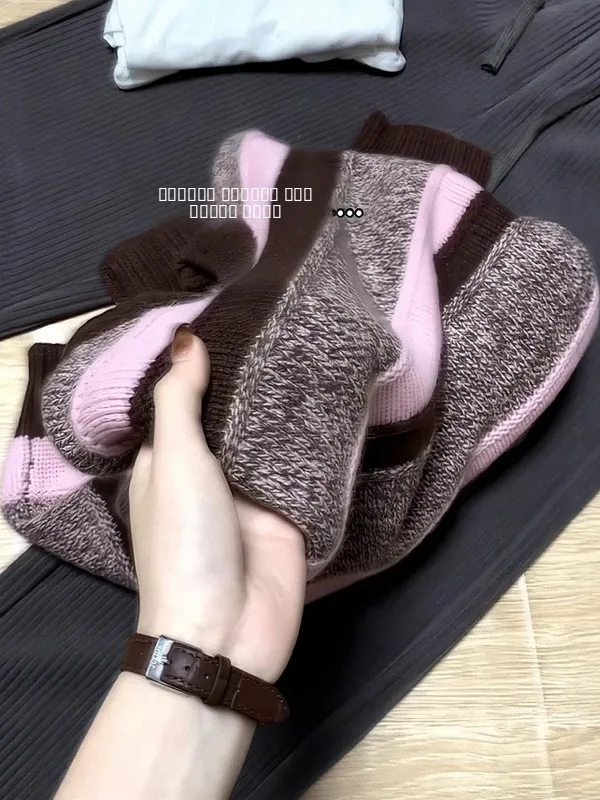 Модный вязаный свитер в полоску, женский свободный мягкий осенне-зимний новый удобный топ больших размеров, большой мм
Модный вязаный свитер в полоску, женский свободный мягкий осенне-зимний новый удобный топ больших размеров, большой мм