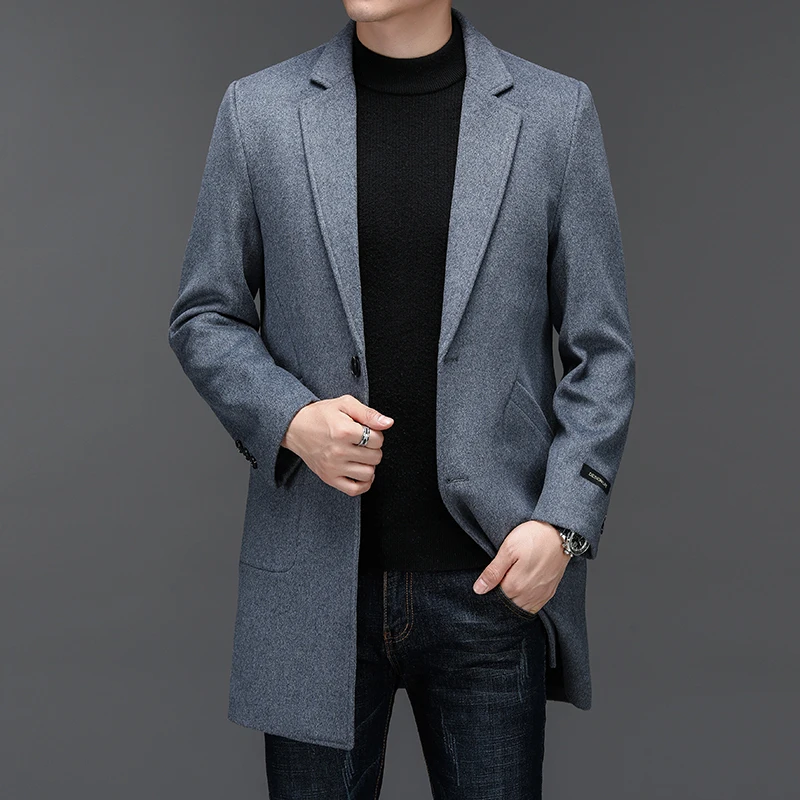 Quiet Luxury Men Double-faced Wool Coat Black Grey Burgundy Woolen Overcoat Classic Winter Autumn Outfits Effortless Attire 2025
Quiet Luxury Men Double-faced Wool Coat Black Grey Burgundy Woolen Overcoat Classic Winter Autumn Outfits Effortless Attire 2025