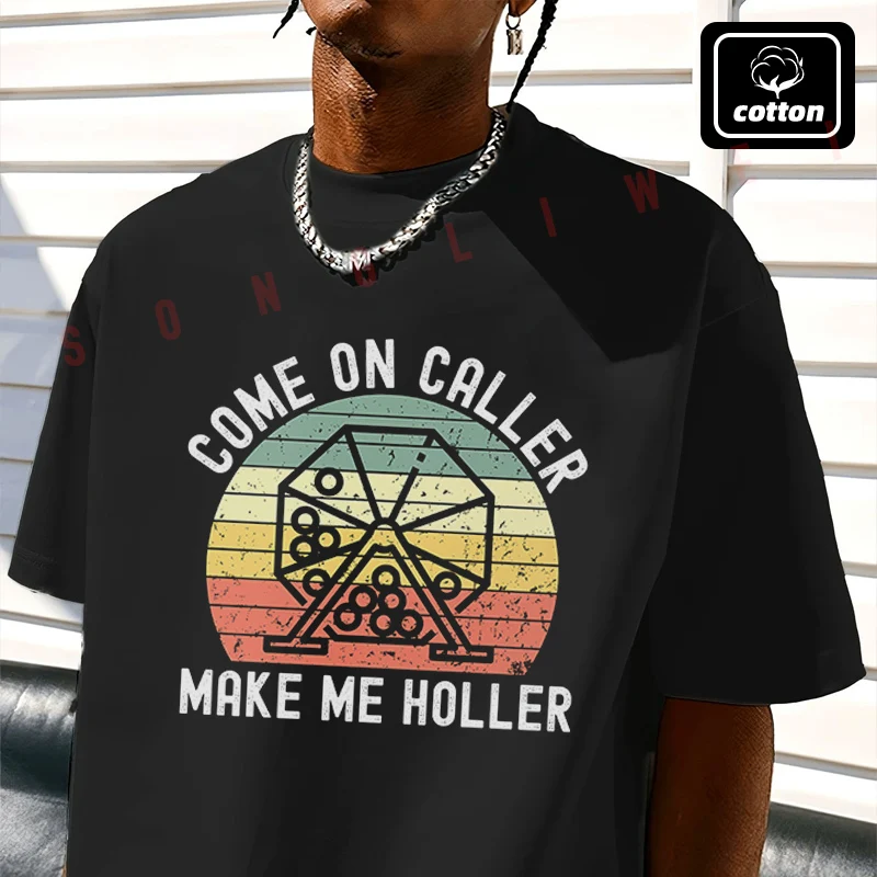 Bingo Caller Retro Design Motorcycle T-Shirt Men's Black Cotton TShirt New Summer Casual O-neck Short Sleeve Tees
Bingo Caller Retro Design Motorcycle T-Shirt Men's Black Cotton TShirt New Summer Casual O-neck Short Sleeve Tees