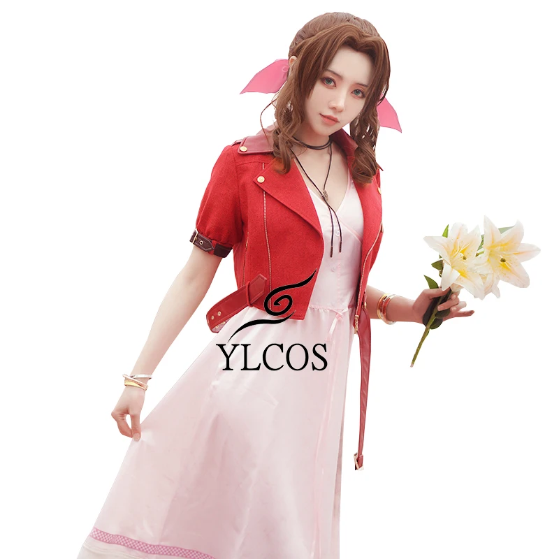 Game Final Fantasy VII Aerith Gainsborough Cosplay Costume Halloween Long Dress For Women Girl
Game Final Fantasy VII Aerith Gainsborough Cosplay Costume Halloween Long Dress For Women Girl