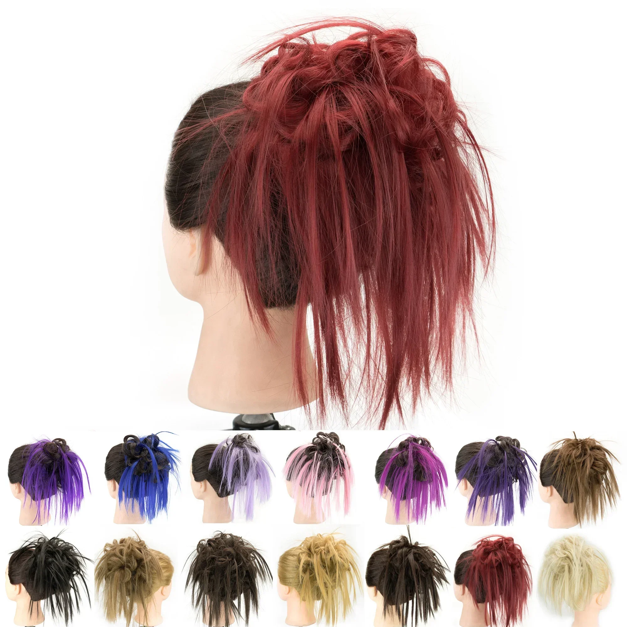 Messy Hair Bun Piece Updo Fake Scrunchies Extension Wavy Curly Hairpieces Ponytail Chignon Headband
Messy Hair Bun Piece Updo Fake Scrunchies Extension Wavy Curly Hairpieces Ponytail Chignon Headband