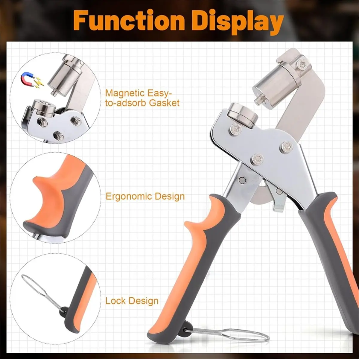 2026 New Grommet Tool Kit, 1/2″, 1/4″, 6/19″, 3/8″ Grommets Heavy Duty Grommet Kit ,for Fabric,Leather,Belt,Shoes,Clothes
2026 New Grommet Tool Kit, 1/2″, 1/4″, 6/19″, 3/8″ Grommets Heavy Duty Grommet Kit ,for Fabric,Leather,Belt,Shoes,Clothes