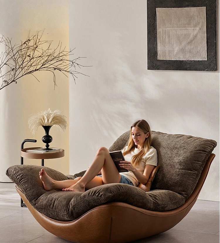 Nordic designer creative modern minimalist living room leisure chair sofa recliner lazy sofa bedroom senior chair
Nordic designer creative modern minimalist living room leisure chair sofa recliner lazy sofa bedroom senior chair