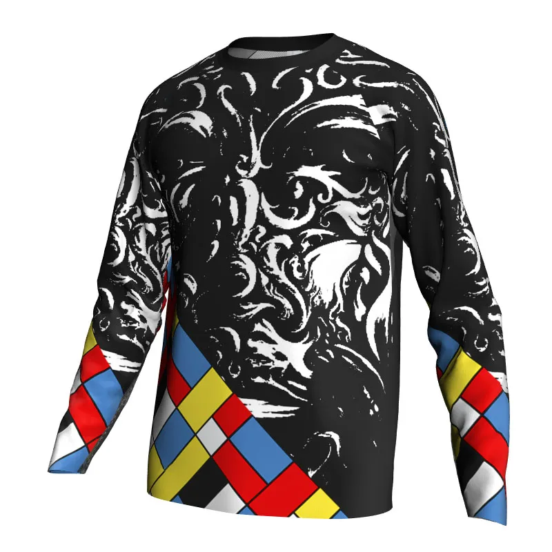 Black Men Bicycle Shirt Clothes Long Sleeve Jersey Cycling Wear Road Motocros Bike Top Quick-Dry Performance Ride Discovery
Black Men Bicycle Shirt Clothes Long Sleeve Jersey Cycling Wear Road Motocros Bike Top Quick-Dry Performance Ride Discovery