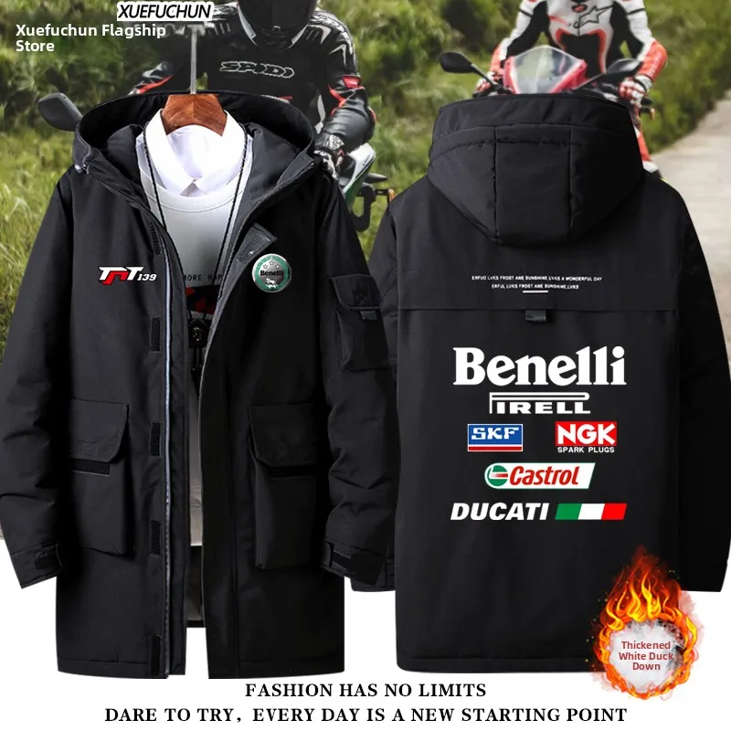 Benelli Men's Motorcycle Racing Jaet down Vest proof Warmth Polyester Fiber Long Sve Zipper Closure Mid-Length Coat
Benelli Men's Motorcycle Racing Jaet down Vest proof Warmth Polyester Fiber Long Sve Zipper Closure Mid-Length Coat