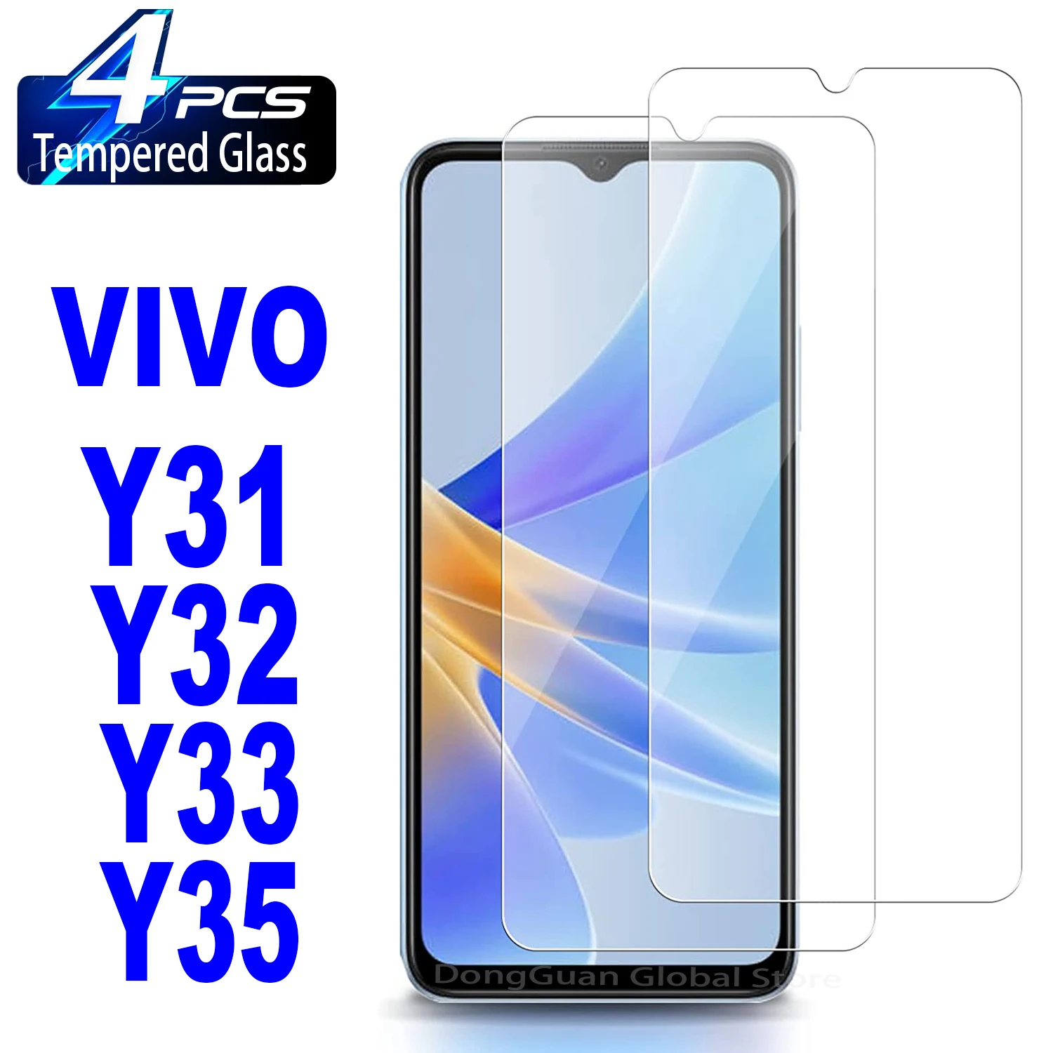 HD Screen Protector Glass For VIVO Y31 Y32 Y33 Y35 2/4Pcs 9H Tempered Glass Film
HD Screen Protector Glass For VIVO Y31 Y32 Y33 Y35 2/4Pcs 9H Tempered Glass Film