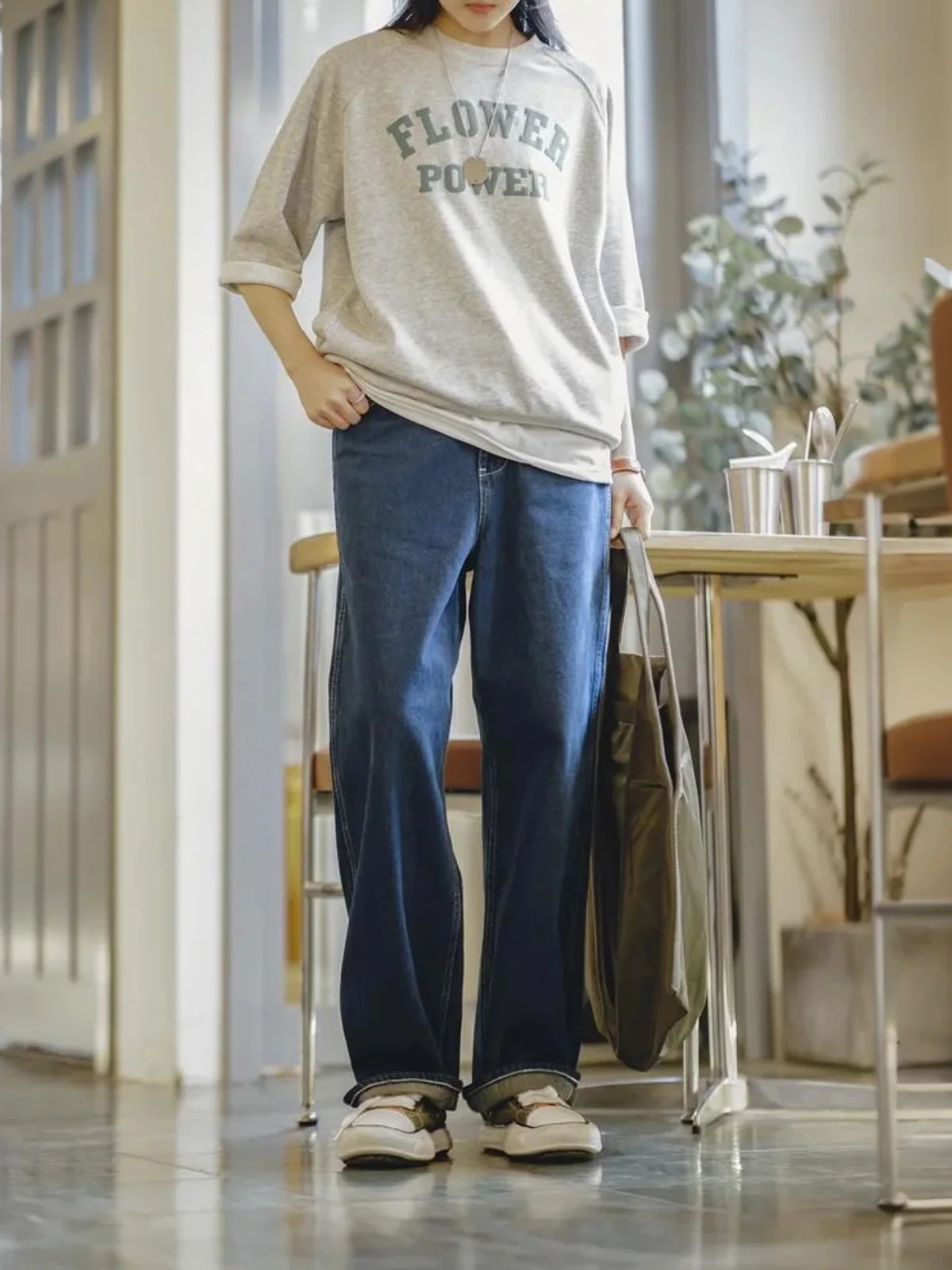 Maden Ретро Американские джинсовые прямые повседневные брюки Свободные широкие джинсы для женщин Осенний сезон Повседневная одежда l Талия
Maden Ретро Американские джинсовые прямые повседневные брюки Свободные широкие джинсы для женщин Осенний сезон Повседневная одежда l Талия