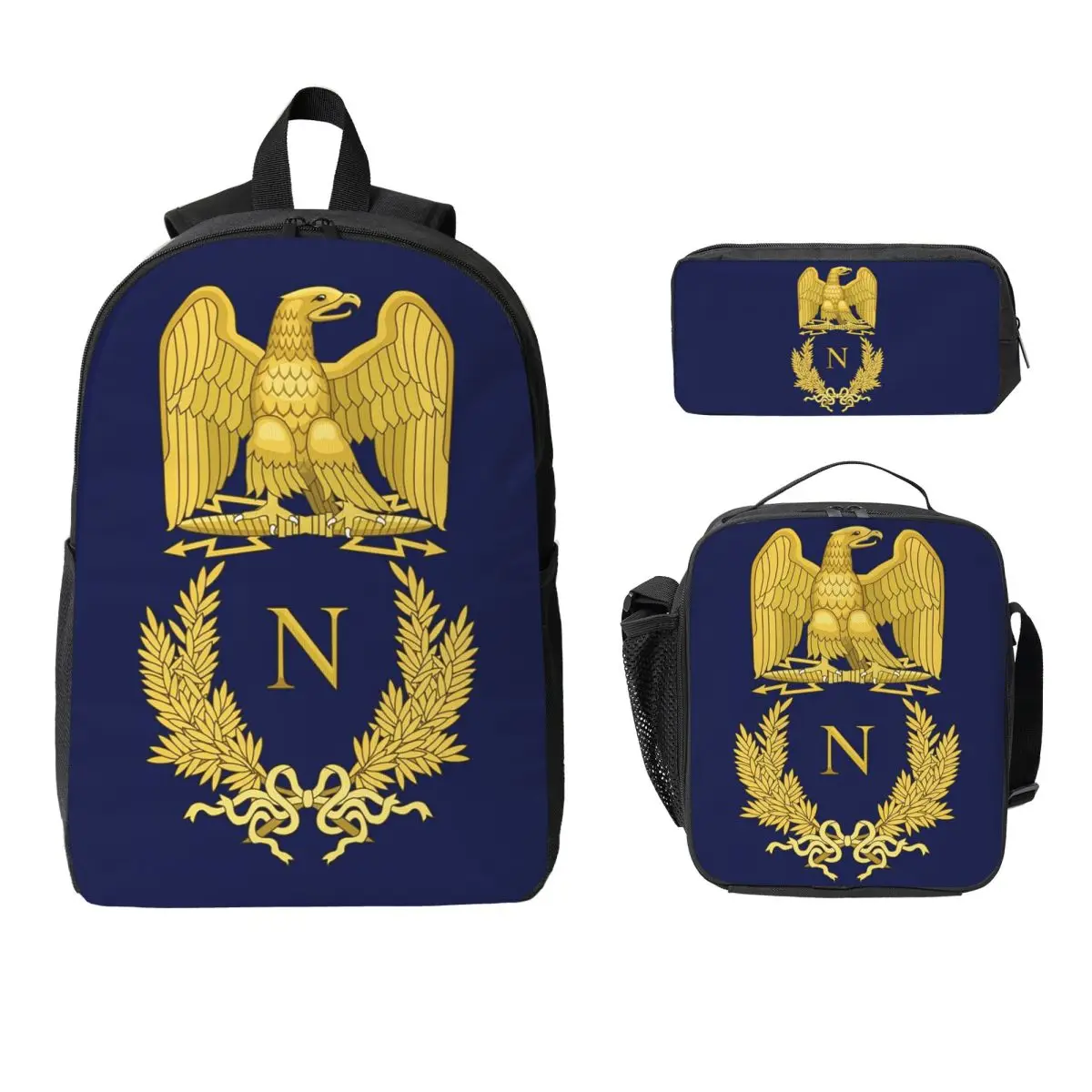 Embleme De Napoleon Bonaparte Backpack Boys Girls BookBag School Bag Computer Shoulder Bags 3ps Insulated Lunch Bag Pencil Case
Embleme De Napoleon Bonaparte Backpack Boys Girls BookBag School Bag Computer Shoulder Bags 3ps Insulated Lunch Bag Pencil Case
