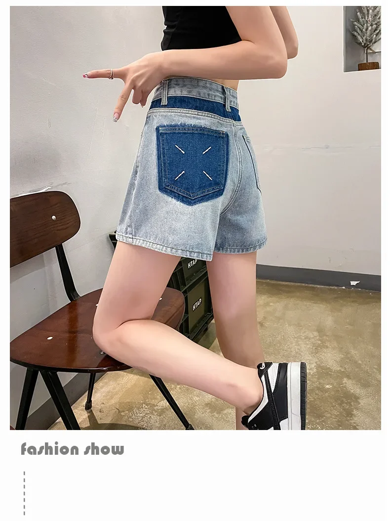 New Summer Fashion Retro High-waisted Denim Shorts,Women's Slim A-line Baggy Wide-leg Short Jeans.Spice Girl Casual Hot Pants
New Summer Fashion Retro High-waisted Denim Shorts,Women's Slim A-line Baggy Wide-leg Short Jeans.Spice Girl Casual Hot Pants