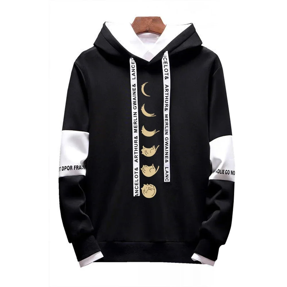Men's Hooded Tracksuit Letter Black White Color Matching Hoodies Outdoor Sportwear Leisure Fashion Streetwear Clothes
Men's Hooded Tracksuit Letter Black White Color Matching Hoodies Outdoor Sportwear Leisure Fashion Streetwear Clothes