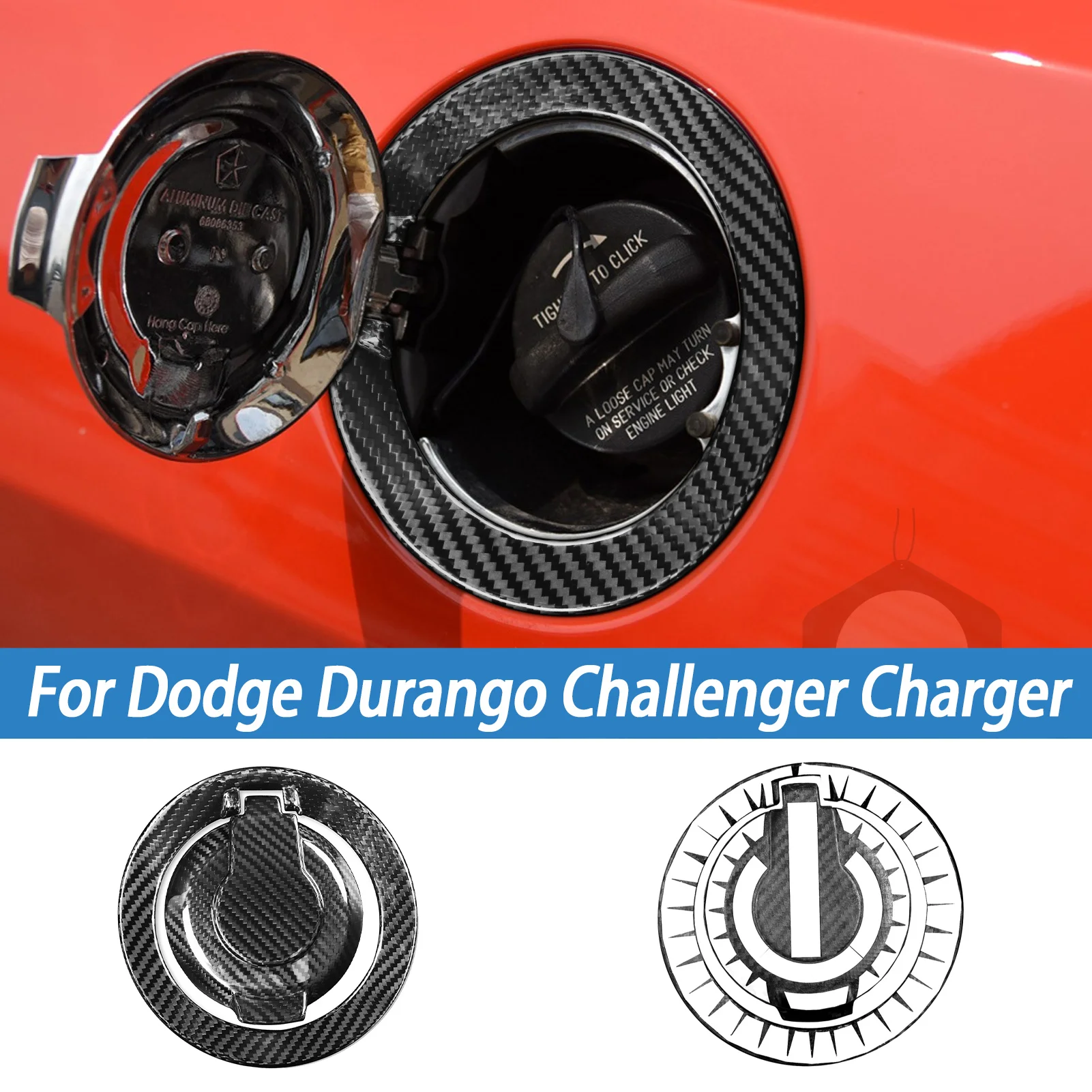 Car Exterior Accessories Real Carbon Fiber Outer Fuel Tank Cap Cover Trim Modification For Dodge Challenger SRT 2008+ Decoration
Car Exterior Accessories Real Carbon Fiber Outer Fuel Tank Cap Cover Trim Modification For Dodge Challenger SRT 2008+ Decoration