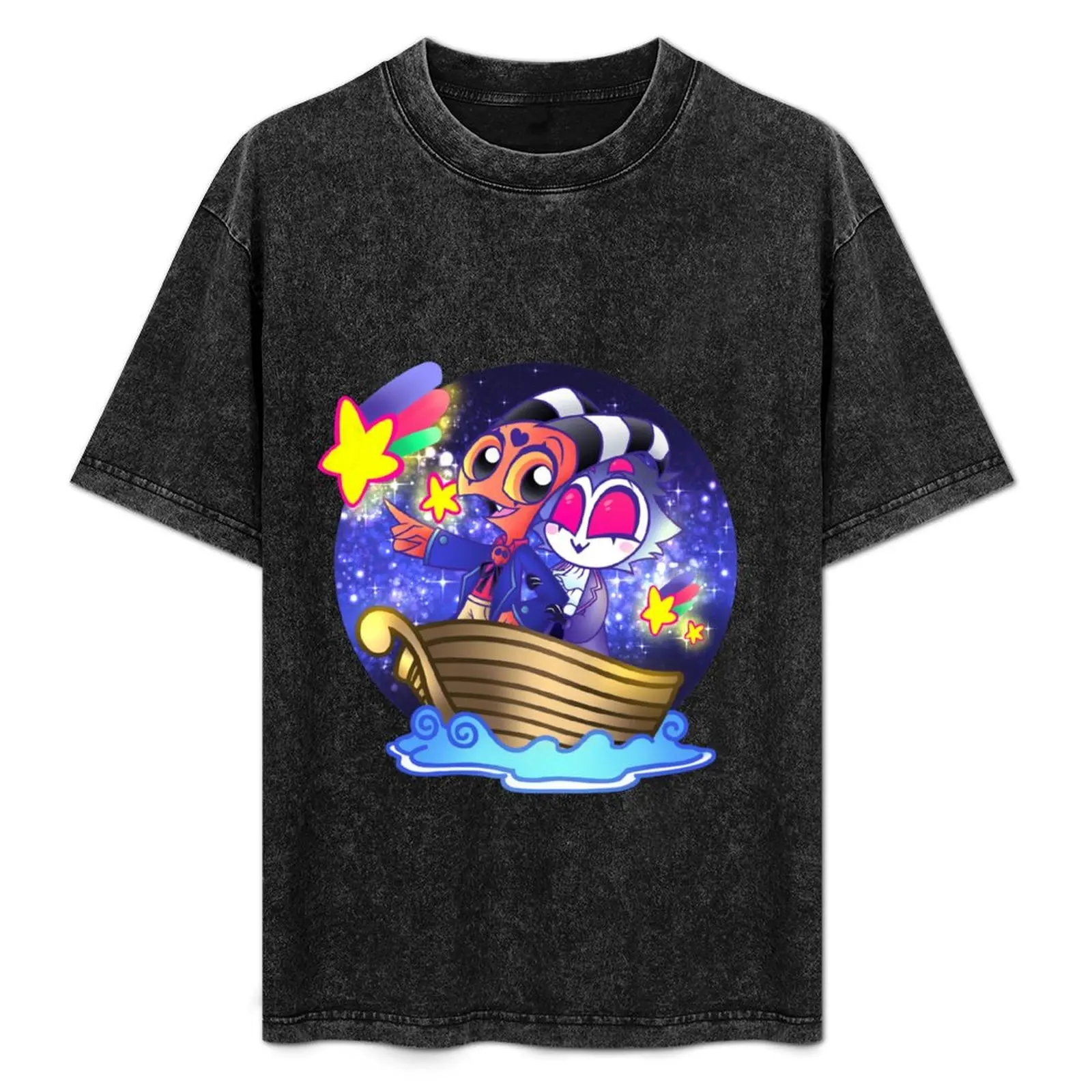 Helluva Boss Stolas & Blitzo chasing stars. T-Shirt Running Gym Short Sleeve Sports Tee
Helluva Boss Stolas & Blitzo chasing stars. T-Shirt Running Gym Short Sleeve Sports Tee
