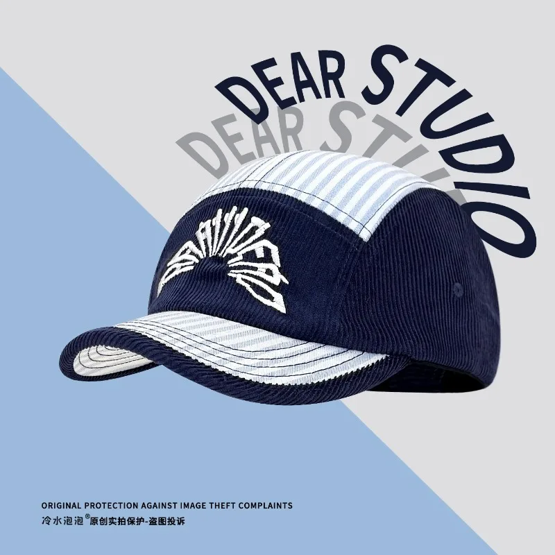 New Letter Embroidery Color Matching Striped Corduroy Baseball Caps Women Summer Autumn Street Trend Personalized Hip-hop Hat
New Letter Embroidery Color Matching Striped Corduroy Baseball Caps Women Summer Autumn Street Trend Personalized Hip-hop Hat