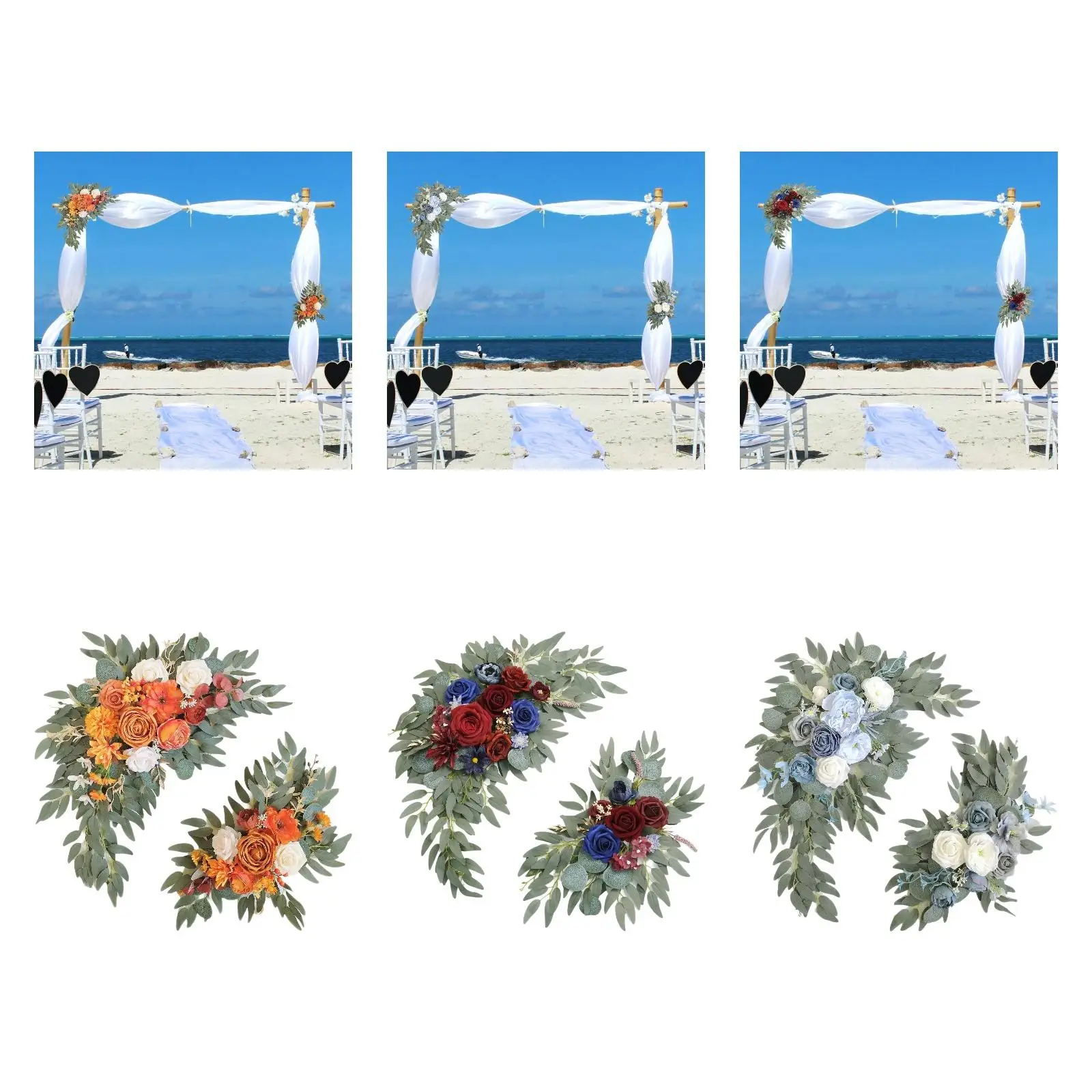 Artificial Flower Swag Set Wedding Decoration Handmade Floral Wreath for Front Decoration Supplies
Artificial Flower Swag Set Wedding Decoration Handmade Floral Wreath for Front Decoration Supplies