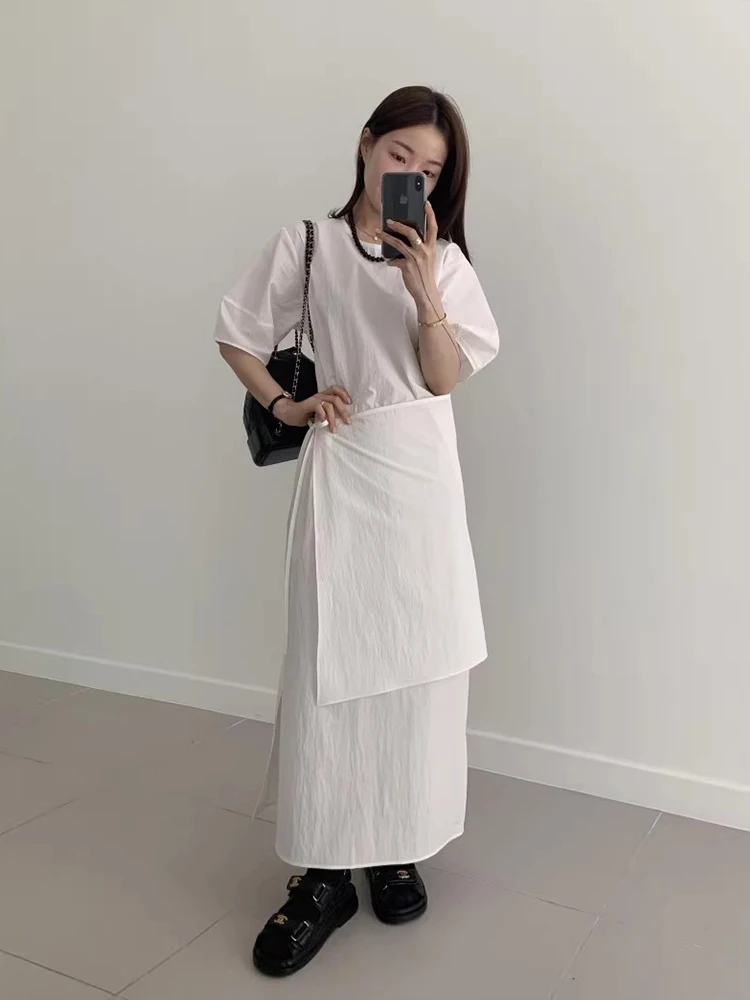 Wrap Sle Belted irt Dr Women's Summer New Small Design Sense Waist Cinching Side Slit Long Dr Korean Sle High Waist
Wrap Sle Belted irt Dr Women's Summer New Small Design Sense Waist Cinching Side Slit Long Dr Korean Sle High Waist