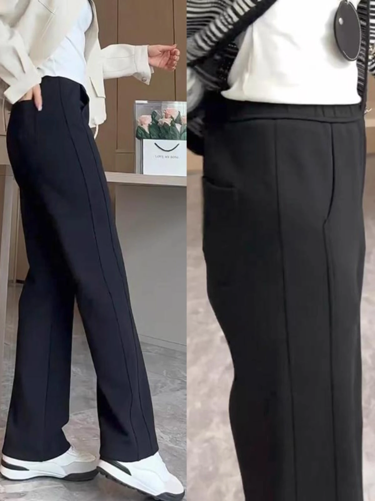 High Waist Straight Leg Pants Women's Autumn Winter New Sle Loose Slimming Small Size Large Code Narrow Version Casual F...
High Waist Straight Leg Pants Women's Autumn Winter New Sle Loose Slimming Small Size Large Code Narrow Version Casual F...