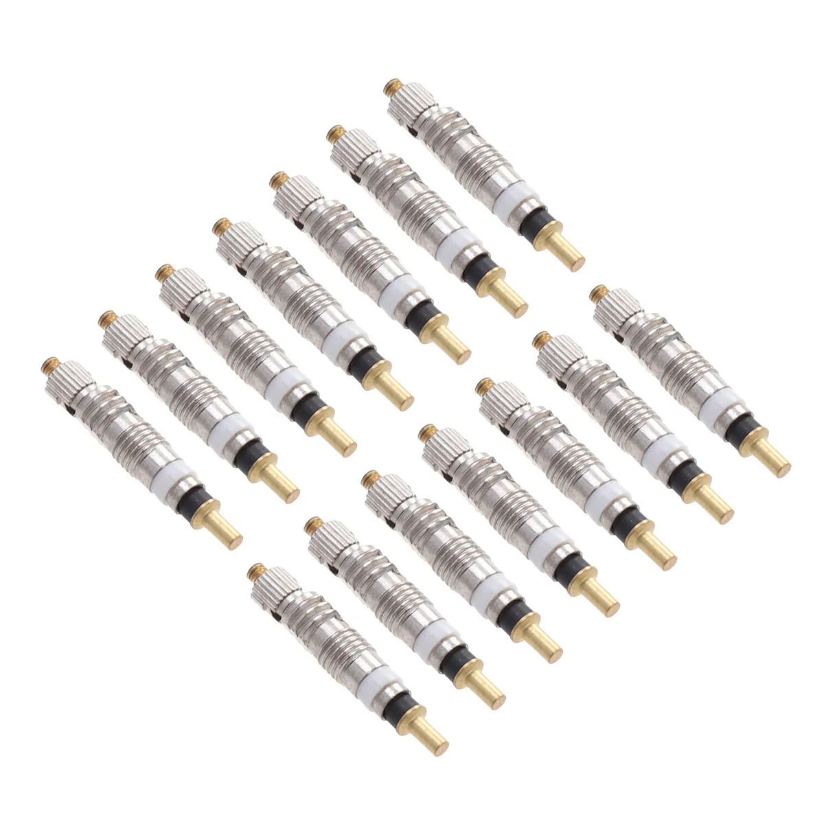 12 pcs Copper Nickel Plated Tire Core for Bike Tire Maintenance French Airtight Stem Replacement Universal Valve Cores Stops Air
12 pcs Copper Nickel Plated Tire Core for Bike Tire Maintenance French Airtight Stem Replacement Universal Valve Cores Stops Air