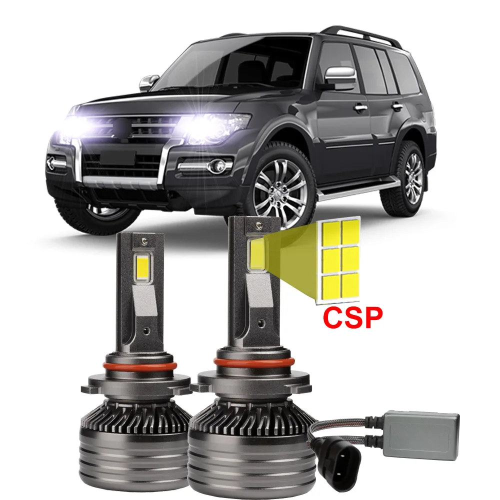 2 шт. автомобильные светодиодные лампы для фар для Mitsubishi Pajero Shogun Montero MK4 2006-2020, дальний ближний свет Canbus 6500K
2 шт. автомобильные светодиодные лампы для фар для Mitsubishi Pajero Shogun Montero MK4 2006-2020, дальний ближний свет Canbus 6500K