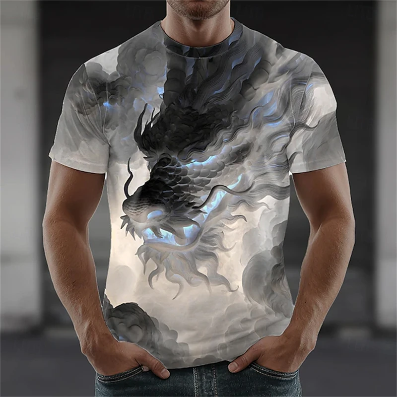 New Dragon Graphic Print T-shirt Men Casual Short Sleeve Crew Neck Tee Men's Clothing Casual Loose Outdoor Comfort T-Shirts Tops 
New Dragon Graphic Print T-shirt Men Casual Short Sleeve Crew Neck Tee Men's Clothing Casual Loose Outdoor Comfort T-Shirts Tops