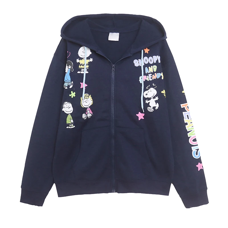 Cute Cartoon Print Hooded Open Cardigan Zipper Loose Outerwear Trendy Youthful Reduction Clothing Women's Sweatshirts
Cute Cartoon Print Hooded Open Cardigan Zipper Loose Outerwear Trendy Youthful Reduction Clothing Women's Sweatshirts